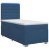 vidaXL Boxspring krevet s madracem Plava 80 x 200 cm Tkanina