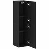 vidaXL TV Kabinet za Zid 30,5 x 30 x 110 cm Crni hrast