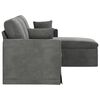 vidaXL Sofa Tamno siva 198 x 134 x 80 cm Bar&scaron;un