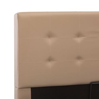 vidaXL Hidraulični okvir za krevet od umjetne kože boja kave 160x200 cm
