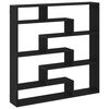 vidaXL Zidna kockasta polica sa 7odjeljaka od crnog konstruiranog drva