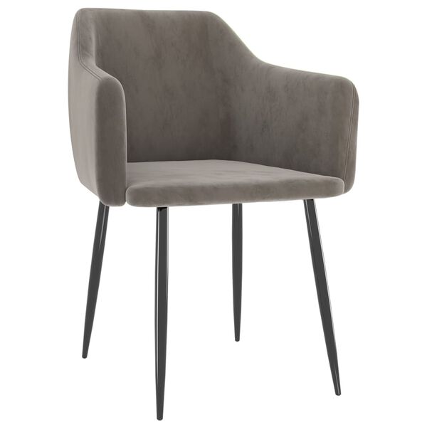 vidaXL Blagovaonske stolice 2 kom svjetlosive bar&scaron;unaste