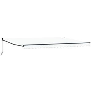 vidaXL Nadstre&scaron;nica Bijelo 500 &times; 300 cm Poliester i metal