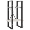 vidaXL Ormarić za knjige s 2 razine bijeli 40 x 30 x 70 cm od borovine