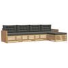 vidaXL Set vanjskih sofa 5 kom. Bijela i antracit