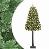 vidaXL Umjetno božićno drvce s pomičnim granama i kuglicama 120 cm