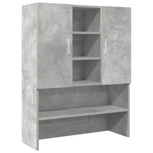 vidaXL Ormarić za perilicu rublja siva boja betona 70,5 x 25,5 x 90 cm