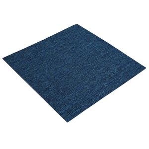 vidaXL Tepih pločica Plava 50 x 50 cm 36 kom. PP i bitumen