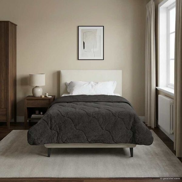 vidaXL Puni pokrivač za cijelu godinu &Scaron;onerisan Antracit 155 x 200 cm