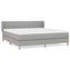 vidaXL Krevet box spring s madracem svjetlosiva 160x200 cm tkanina