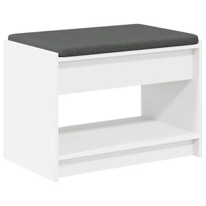 vidaXL Klupa za hodnik Bijeli 63 x 38 x 45 cm