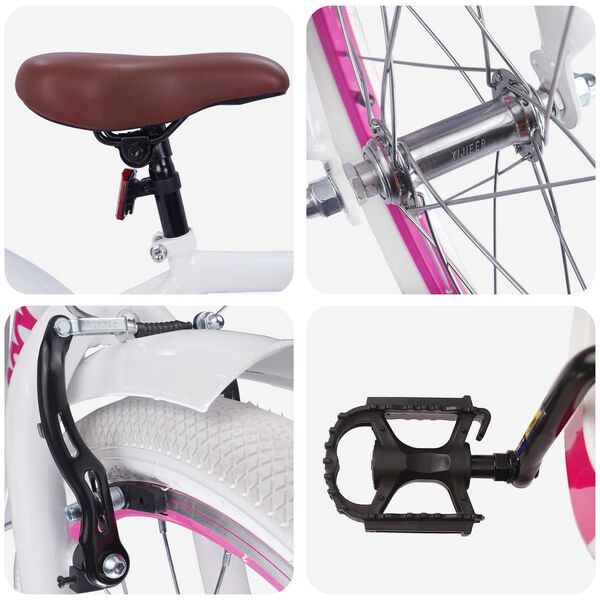 vidaXL Dječji Bicikl 18 Inča za djecu od 5 do 7 godina Bijelo