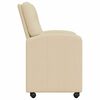 vidaXL Blagovačke stolice s kotačima 2 pcs Krema 57 x 67 x 95 cm