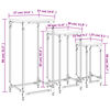 vidaXL Uklapajući bočni stolići 3 kom boja hrasta konstruirano drvo