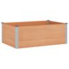 vidaXL Povi&scaron;ena vrtna gredica Smeđa 150 x 100 x 54 cm alu.
