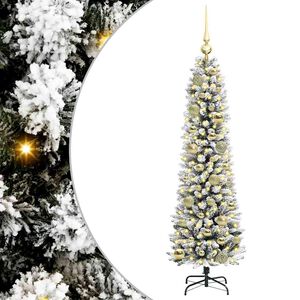 vidaXL Umjetno božićno drvce Bijela 120 cm PVC i Metal i Plastika