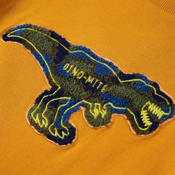 Dječja majica dugih rukava oker 140