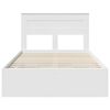 vidaXL Krevetna konstrukcija Bijelo 120 x 200 cm Inženjersko Drvo
