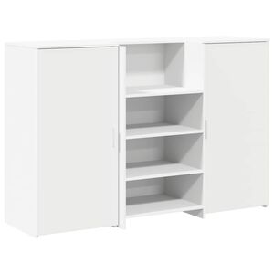 vidaXL Recepcijski stol bijeli 155x50x103,5 cm od konstruiranog drva