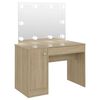 vidaXL Stolić za &scaron;minkanje LED 110 x 55 x 145 cm MDF boja hrasta