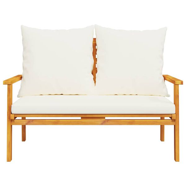 vidaXL Vrtni set od masivnog bagremovog drva s jastucima