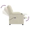 vidaXL Fotelja na podizanje od umjetne kože krem