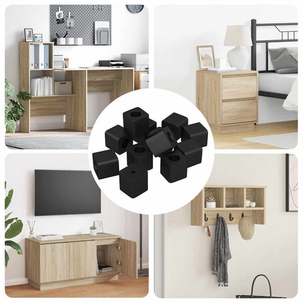 vidaXL Držač ladice 6792 pcs Crna 15 x 15 x 15mm PP kopolimer