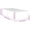 vidaXL Okvir za krevet bez madraca tamnosmeđi 100x200 cm od tkanine