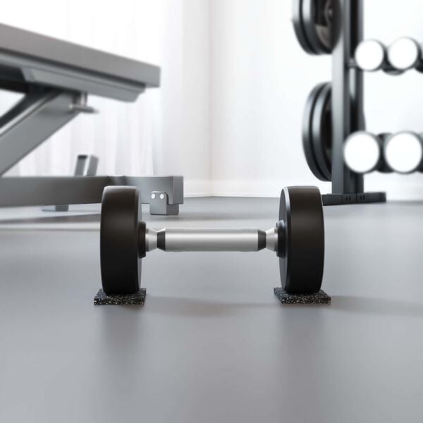 vidaXL Gumeni valjak Crna Guma