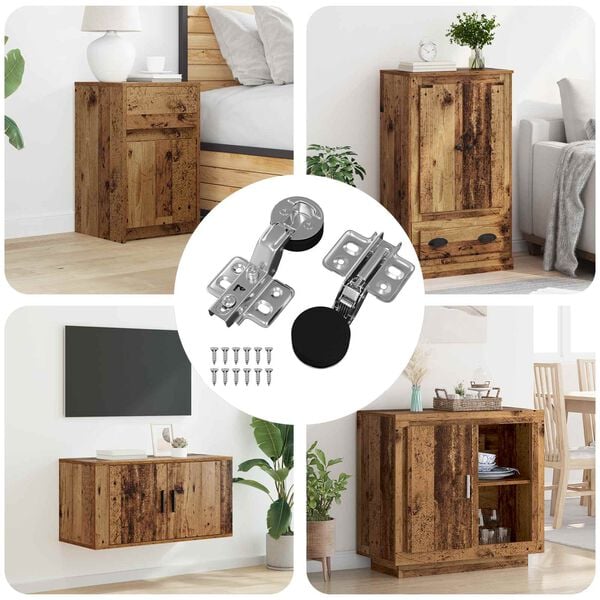 vidaXL &Scaron;arka 2 pcs Srebrno 35 mm Željezo