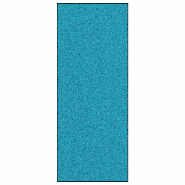 vidaXL Otirač Ostalo Cijan i crna 120 x 300 cm Poliamid i PVC