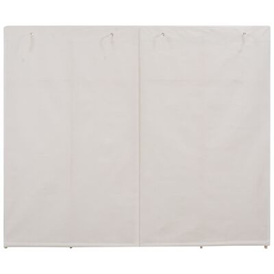 vidaXL Ormar od tkanine bijeli 200 x 40 x 170 cm