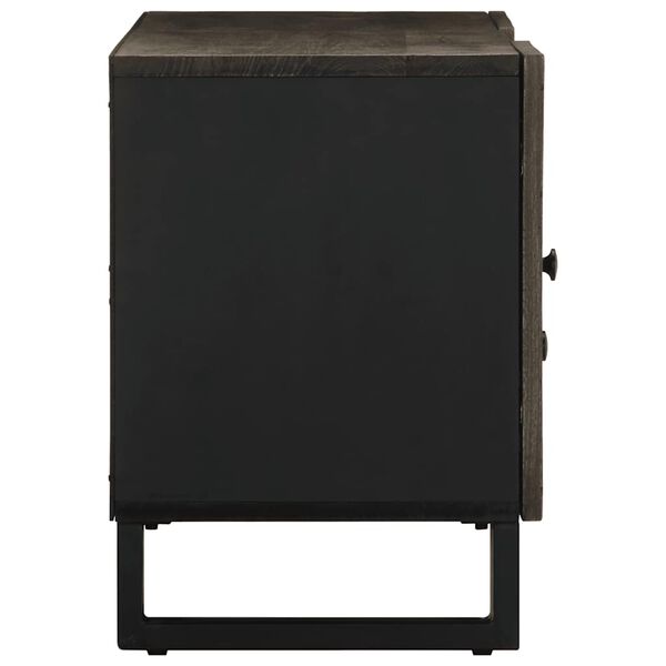 vidaXL TV ormarić crni 105 x 33 x 46 cm od masivnog drva manga