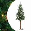 vidaXL Mr&scaron;avo božićno drvce Zelena 210 cm PVC i čvrsto drvo bora