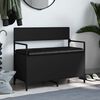 vidaXL Klupa za pohranu crna 85,5 x 42 x 73,5 cm od konstruiranog drva