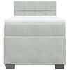 vidaXL Box spring krevet s madracem svjetlosivi 90x190 cm bar&scaron;unasti