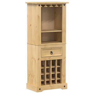 vidaXL Stalak za vino Corona 56x35x134,5 cm od masivne borovine