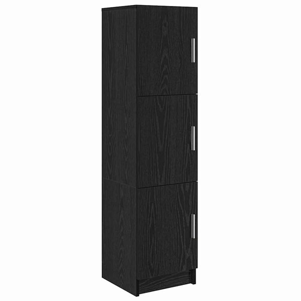 vidaXL Highboard Crni hrast 31.5 x 32 x 122.5 cm