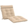 vidaXL Jastučić za ležaljku VIANEN 100% poliester Krem 200 x 80 x 8 cm
