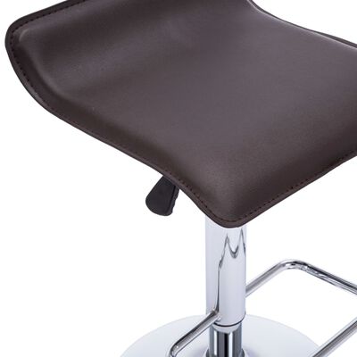 vidaXL Barske stolice od umjetne kože 2 kom smeđe
