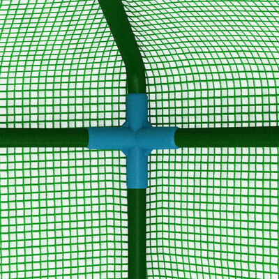 vidaXL Plastenik s čeličnim okvirom 0,5 m² 1 x 0,5 x 1,9 m