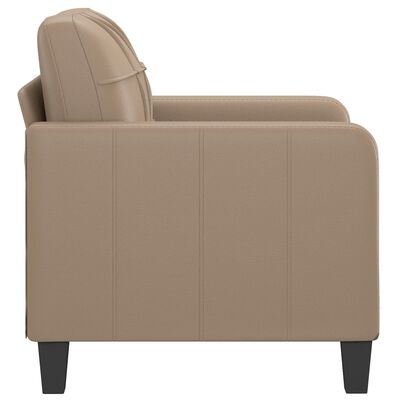 vidaXL Fotelja boja cappuccina 60 cm od umjetne kože