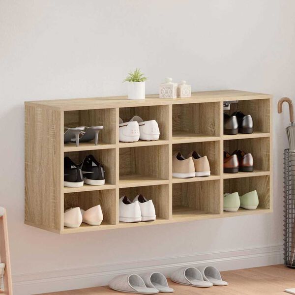 vidaXL Ormar za cipele Sonoma hrast 103 x 30 x 51 cm Konstruirano drvo