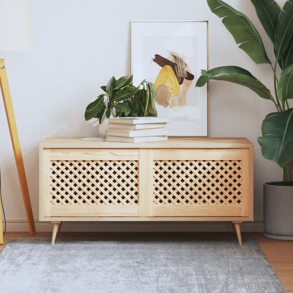 vidaXL Vrata za ormarić re&scaron;etkasti dizajn 2 kom 59,5x39,5 cm borovina