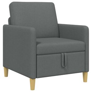 vidaXL Sofa s pohranom Tamnosiva 72 x 78 x 87 cm Poliester