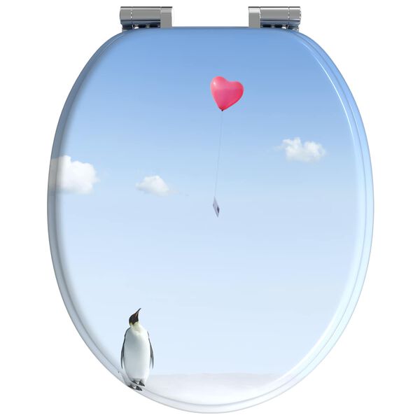 vidaXL WC daska Plava 44 x 38 cm MDF ploča