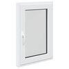 vidaXL Prozor za podrum RISOR 60 x 90 cm PVC i staklo Bijela