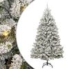 vidaXL Umjetno božićno drvce s nogom Zelena i bijela 270 cm