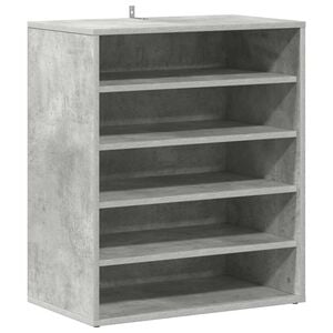 vidaXL Ormarić za cipele boja betona 60 x 35 x 70 cm konstruirano drvo