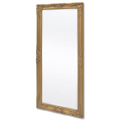 vidaXL Zidno ogledalo u baroknom stilu 120 x 60 cm zlatno